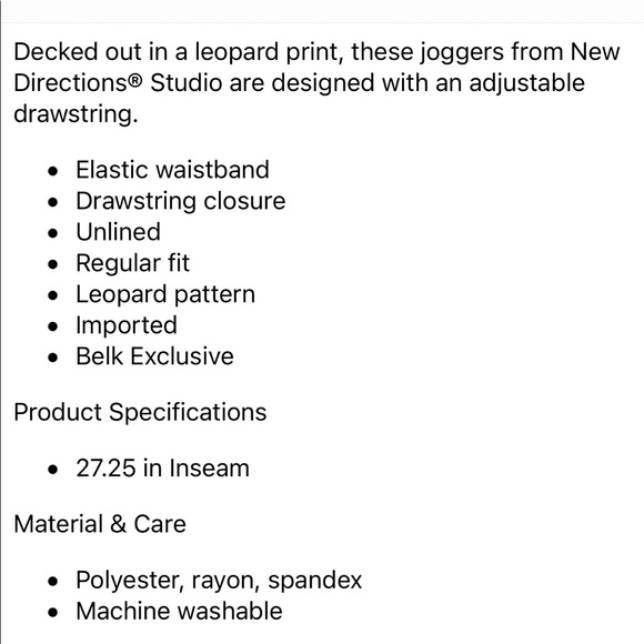 Directions Tie Dye Joggers - Picture 7 of 7